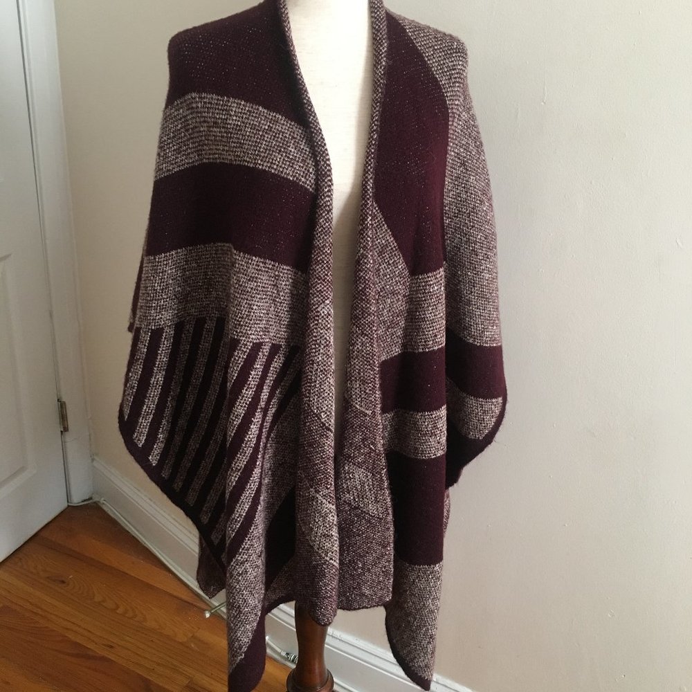 Zara  Longline Poncho Style Shawl